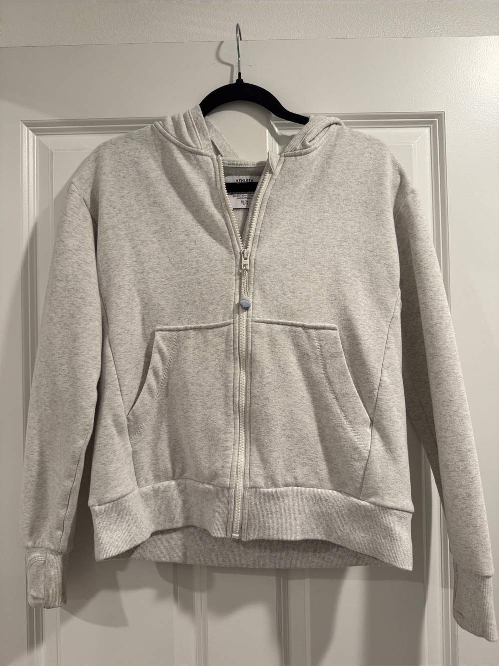 Athleta Girl Light Grey Zip Up